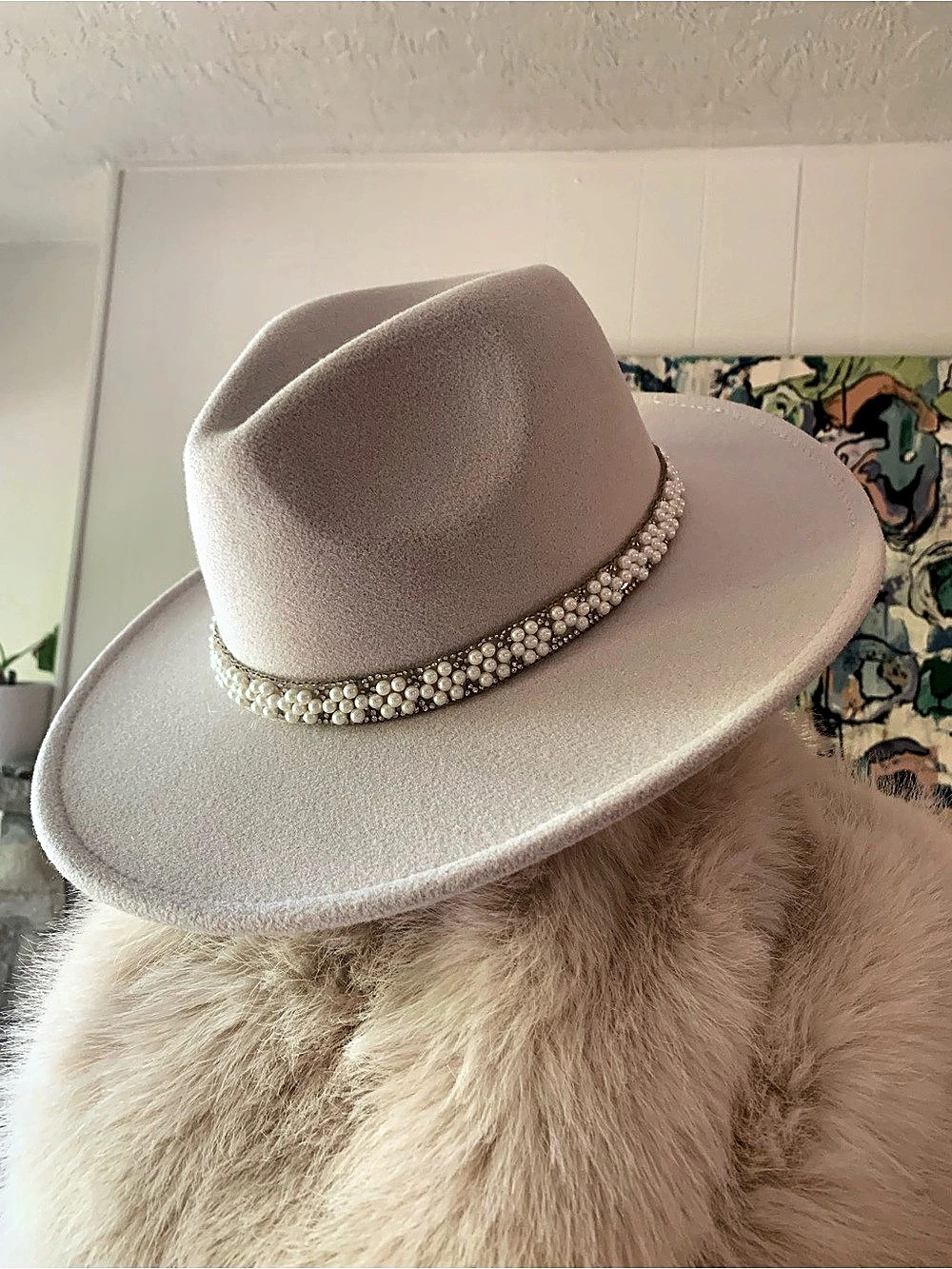 San Diego Hat Company Women’s Embellished Cowgirl Hat in Beige